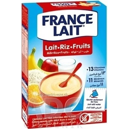 FRANCE LAIT молочная рисовая фруктовая каша 1×250 г, детская молочная каша: цены и характеристики