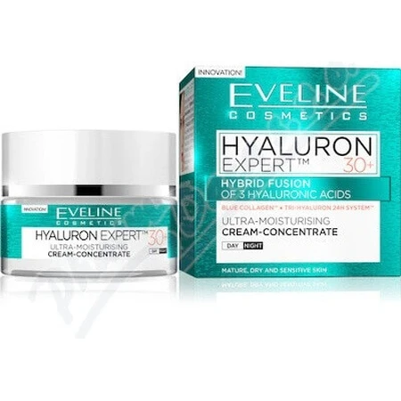 Eveline Hyaluron Clinic Дневной и ночной крем 30+ 1×50 мл, увлажняющий крем от первых морщин: цены и характеристики