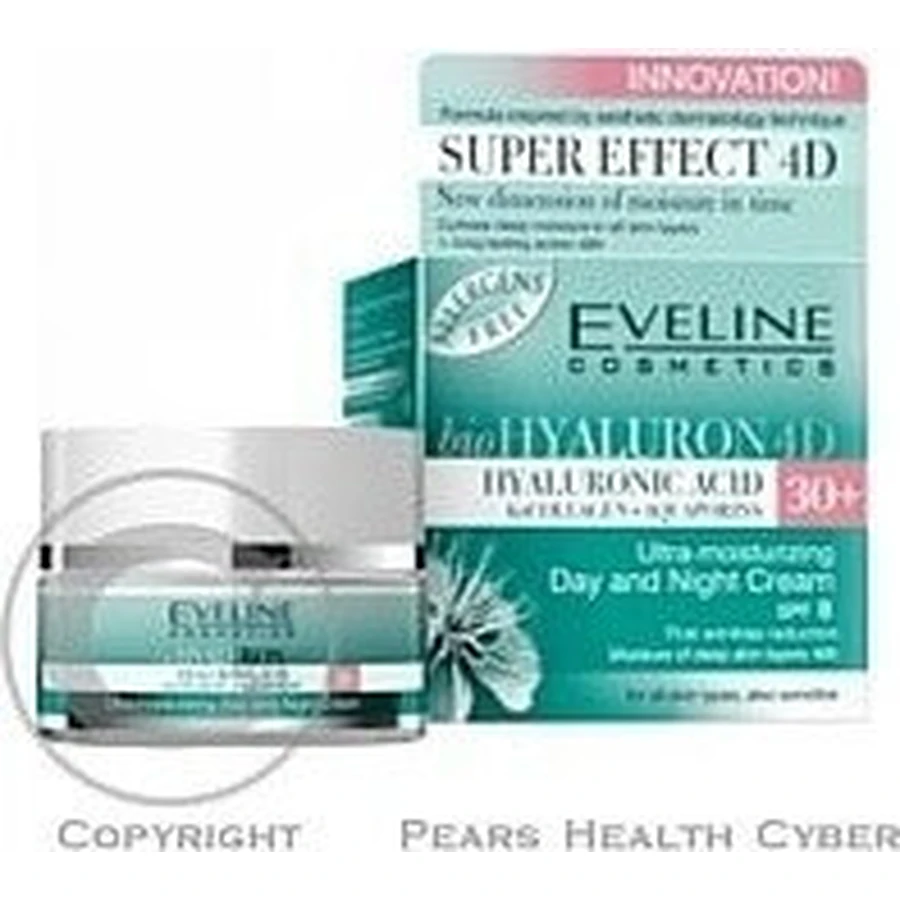 Eveline Hyaluron Clinic Дневной и ночной крем 30+ 1×50 мл, увлажняющий крем от первых морщин: цены и характеристики
