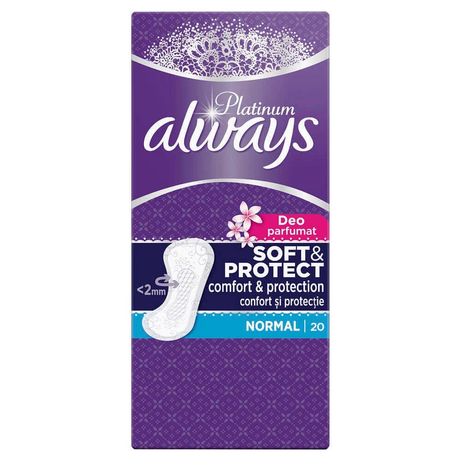 Прокладки Always Platinum Soft & Protect Normal, ежедневные, 30 шт.: цены и характеристики