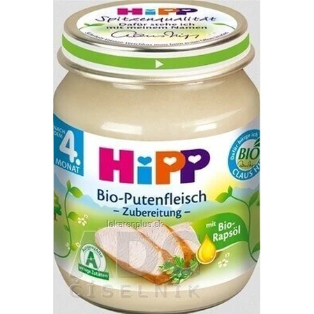 HiPP Мясное пюре БИО Мясное пюре из индейки 1×125 г, мясное пюре для детей: цены и характеристики