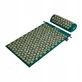 4Fizjo Acupressure Mat, акупунктурний килимок з подушкою, 68 см х 42 см, зелено-золотий