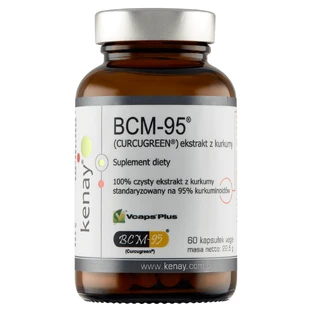 Kenay BCM-95, екстракт куркуми, 60 вегових капсул