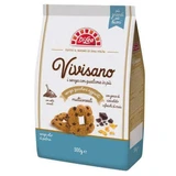 Несладкое многозерновое печенье Vivisano с шоколадной крошкой, 430 г, Di Leo