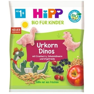 Дінос зі злаками, журавлиною та чорною смородиною, 30 г, Hipp