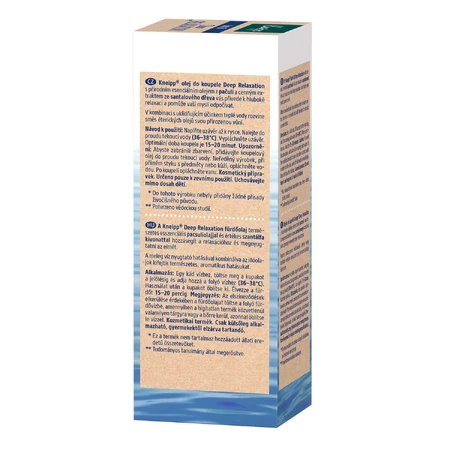 Масло для ванны Kneipp Deep Relaxation с сандалом и пачули, 100 мл: цены и характеристики
