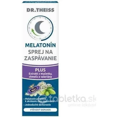 Dr. Theiss Melatonin Sleep Spray PLUS 1×20 мл, спрей з мелатоніном: ціни та характеристики