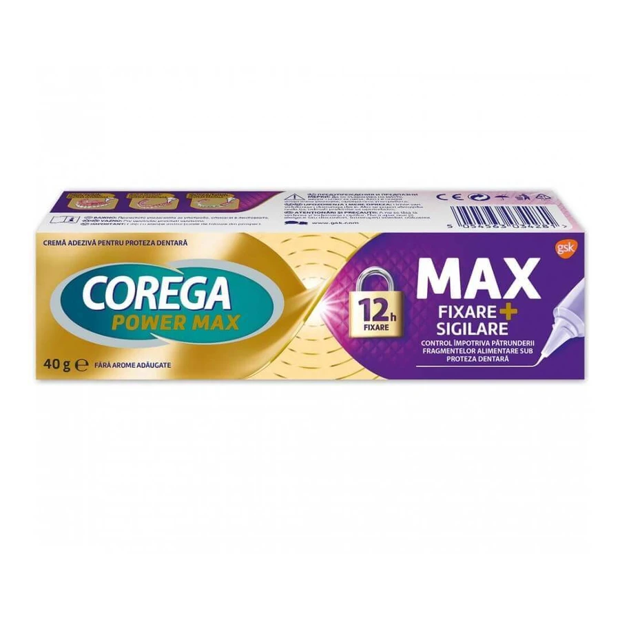 Адгезивный крем для протезов Max Seal Corega, 40 г, гск: цены и характеристики