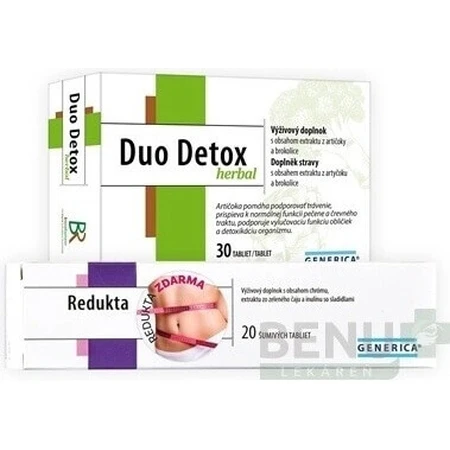 GENERICA DUO DETOX Herbal 1×30 табл, пищевая добавка: цены и характеристики
