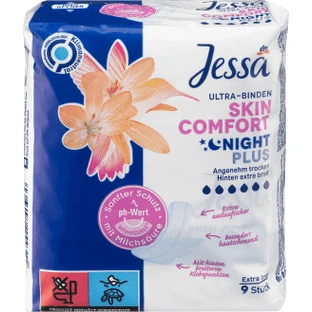 Jessa Впитывающие utra comfort night, 9 шт.