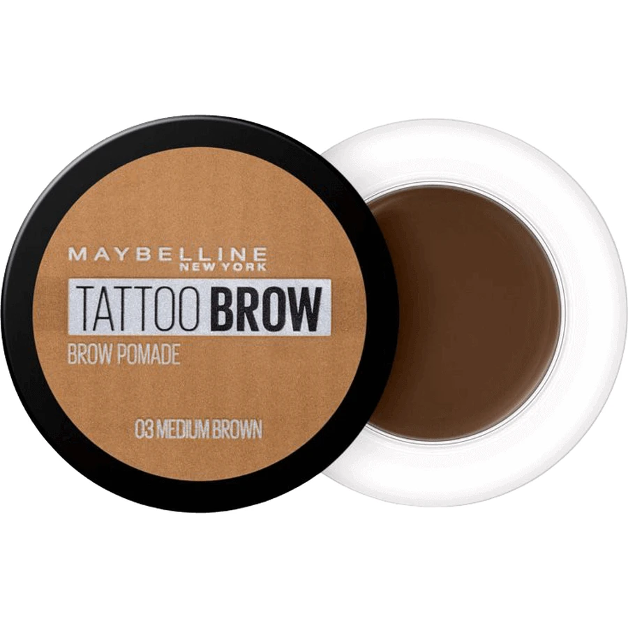 Гель-помада Maybelline New York Tatoo Brow для обох брів 03 Medium Brown 4 г: ціни та характеристики