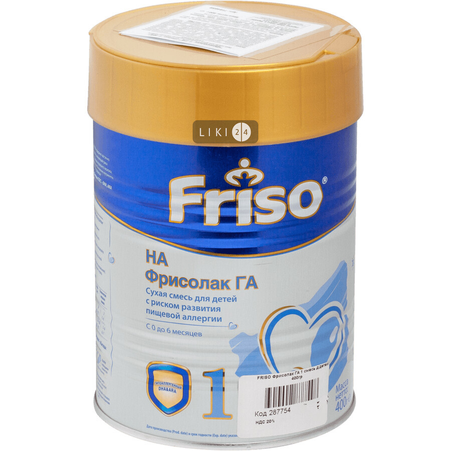 Смесь сухая молочная Friso Gold 1 LockNutri с рождения и до 6 месяцев 400 г: цены и характеристики