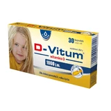 D-Vitum 1000 МО, вітамін D, для дітей від 3 років, 30 капсул, що закручуються