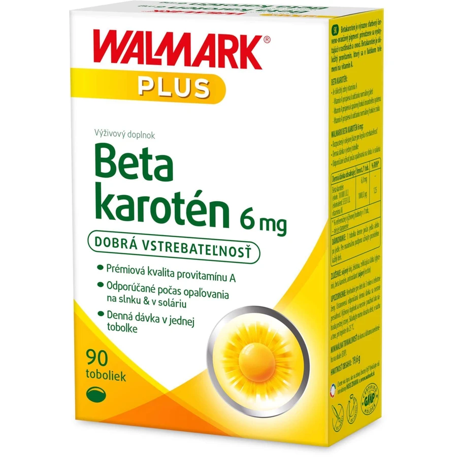 Walmark Бета-каротин 6 мг 1 x 90 капсул: цены и характеристики