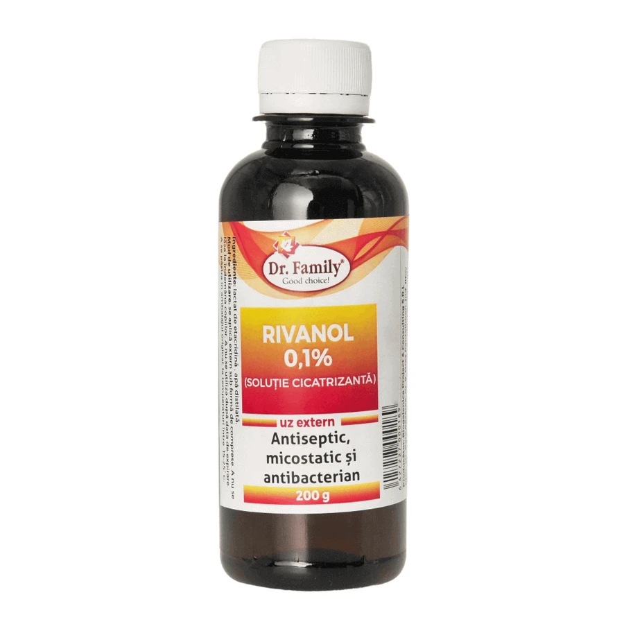 Риванол 0,1% Dr Family Rivanol, 200 мл: ціни та характеристики