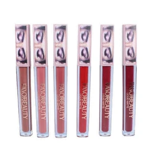 Набор из 6 матовых помад, FavorBeauty, Liquid Matte, 01
