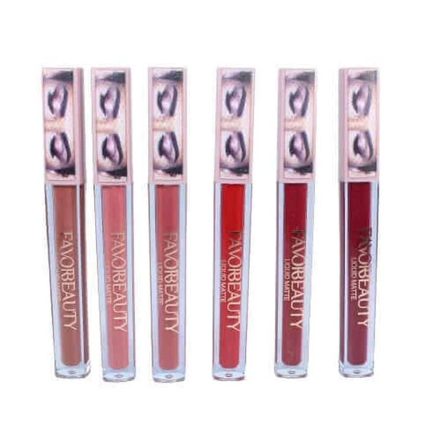 Набор из 6 матовых помад, FavorBeauty, Liquid Matte, 01: цены и характеристики