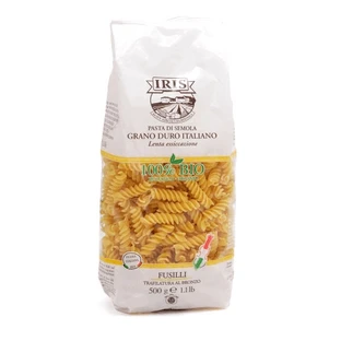 Органические макароны Fusilli из твердых сортов пшеницы, 500 г, Iris Bio