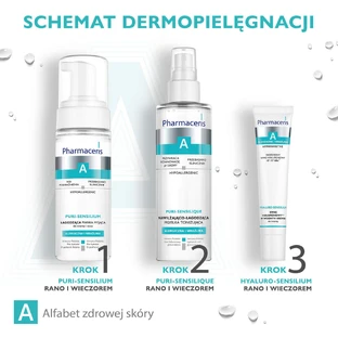 Pharmaceris A, Puri-Sensilium, пінка для вмивання обличчя та очей проти старіння, 150 мл