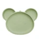Силиконовая тарелка с присоской Панда, 6 месяцев+, Raw Green, Appekids