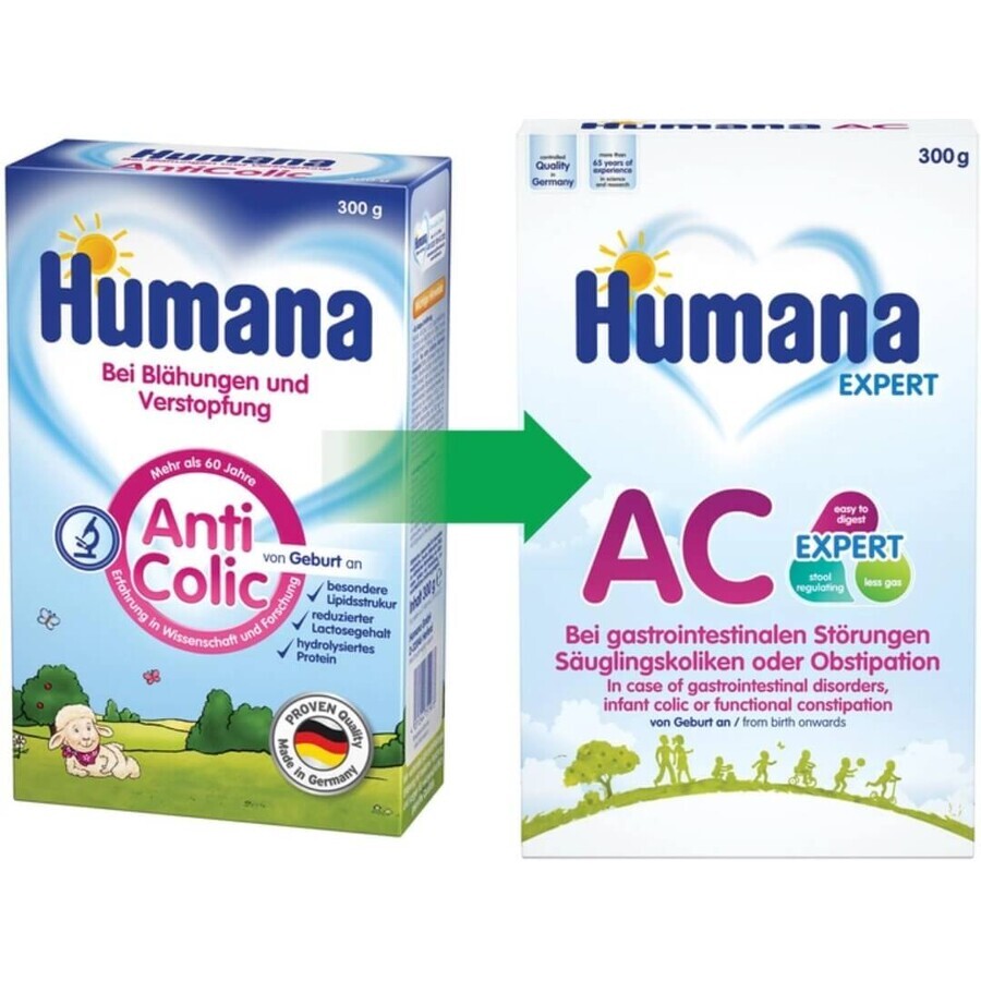 Молочная сухая смесь Humana АntiColic AC Expert  300 г: цены и характеристики