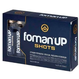 Фоман УП Шоти Valentis Foman UP Shots для ерекції, потенції, лібідо, 14 флаконів х 25 мл