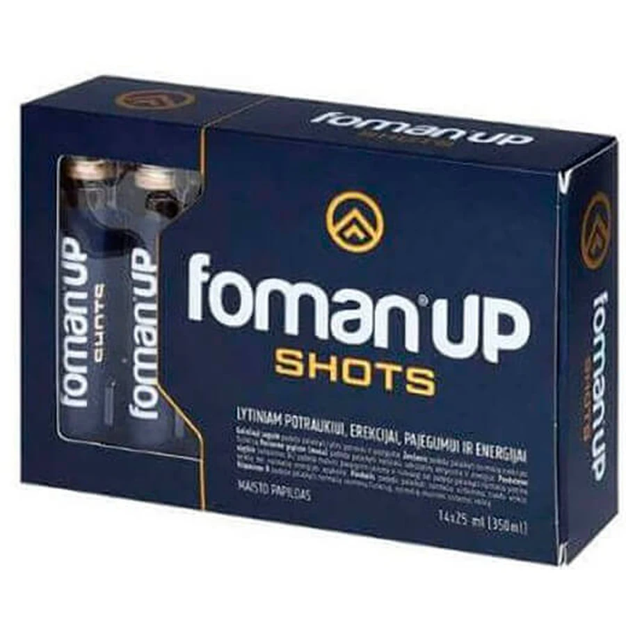 Фоман УП Шоти Valentis Foman UP Shots для ерекції, потенції, лібідо, 14 флаконів х 25 мл: ціни та характеристики
