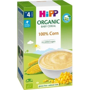 Сухая безмолочная каша HiPP BIO 100% Кукуруза, для детей с 4 месяцев, 200 г