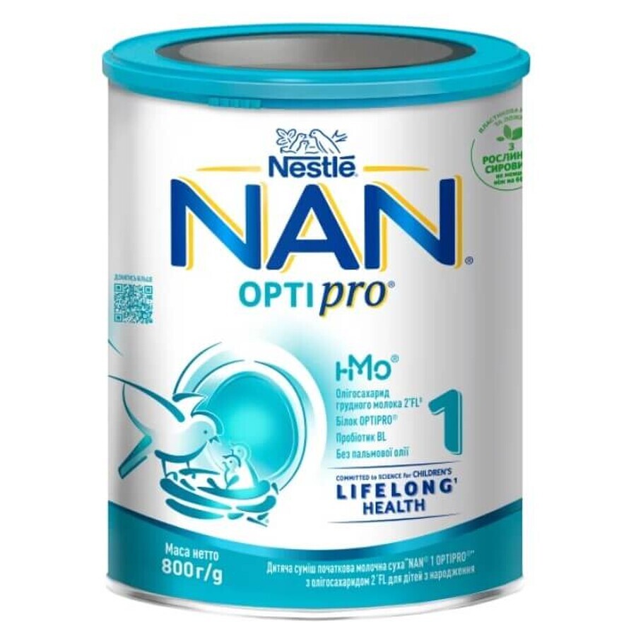 Смесь Nestle NAN Optipro 1 с рождения 800 г: цены и характеристики