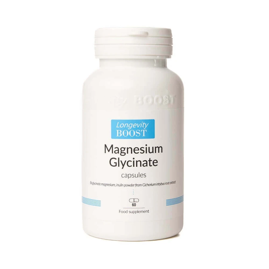 Магнію гліцинат Longevity Boost Magnesium Glycinat, 60 капсул: ціни та характеристики