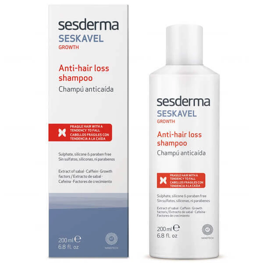 Sesderma Seskavel, шампунь проти випадіння волосся, 200 мл: ціни та характеристики