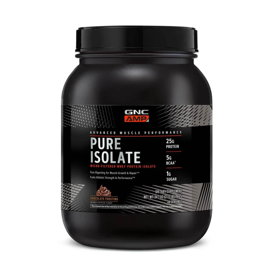 Gnc Amp Pure Isolate, сывороточный изолят протеина со вкусом шоколадного мороженого, 966 г: цены и характеристики