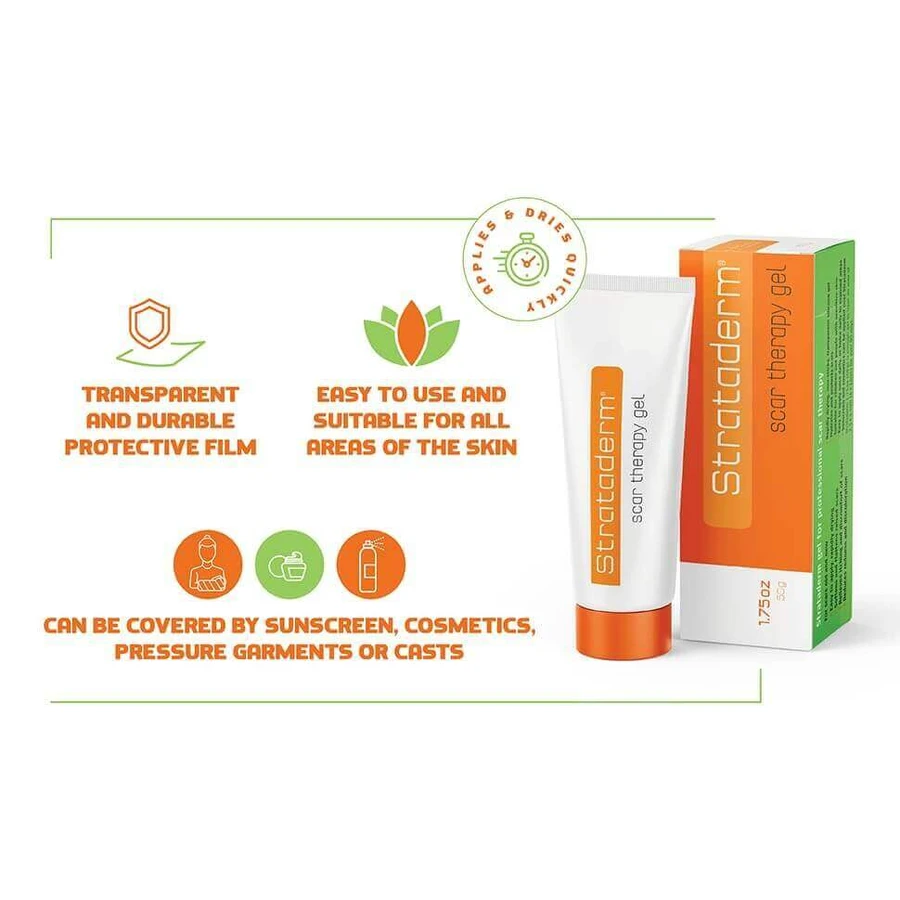 Гель Synerga Pharmaceuticals Strataderm для лікування аномальних рубців, 10 г: ціни та характеристики