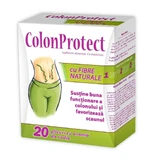 Колон Протект Zdrovit Colon Protect з натуральною клітковиною, малиново-гранатовий смак, порошок, 20 пакетиків