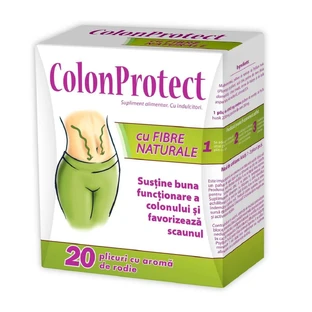 Колон Протект Zdrovit Colon Protect с натуральной клетчаткой, малиново-гранатовый вкус, порошок, 20 пакетиков