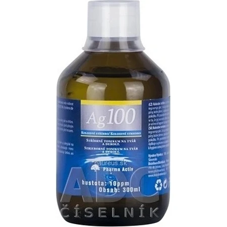 Pharma Activ Colloid Silver Ag100 1×300 мл, 10 ppm, колоїдне срібло: ціни та характеристики