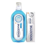 Набор Sensodyne: зубная паста Sensodyne Repair & Protect, 75 мл + ополаскиватель для полости рта Sensitivity Protection, 500 мл