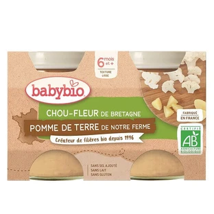 Пюре из цветной капусты и картофеля, 2x130 г, Babybio