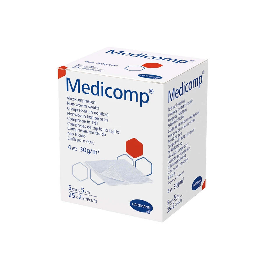 Medicomp Тампони неткані 5 х 5 см, 50 шт.: ціни та характеристики