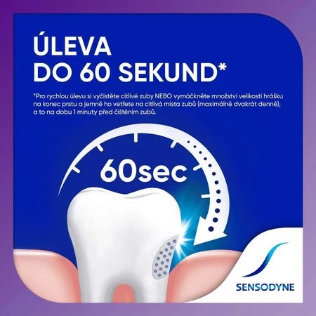 Sensodyne Зубная паста для чувствительных зубов Rapid 3 x 75 мл: цены и характеристики