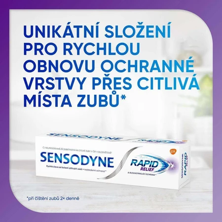 Sensodyne Зубная паста для чувствительных зубов Rapid 3 x 75 мл: цены и характеристики