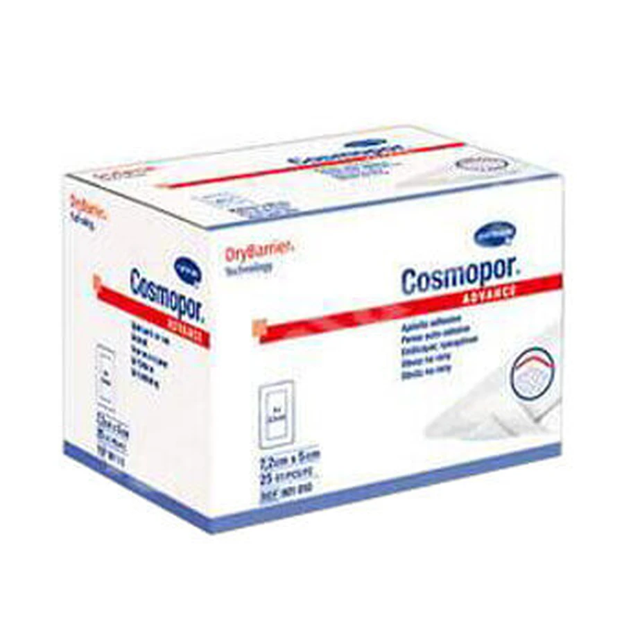 Пластирі Cosmopor Advance Plasters (901010), 7,2 х 5 см, 25 штук, Hartmann: ціни та характеристики
