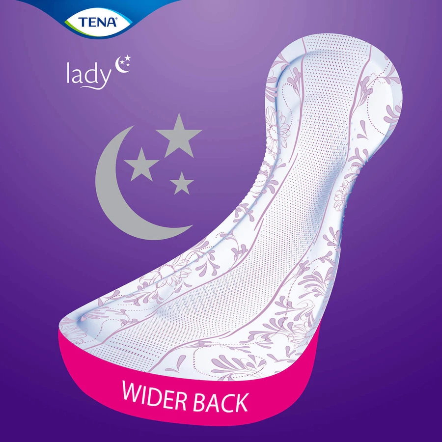 Набір Tena Lady, спеціальні гігієнічні рушники Maxi Night, 2 x 12 шт + ProSkin Pants Normal chonic труси, розмір M та L, 2 зразки: ціни та характеристики