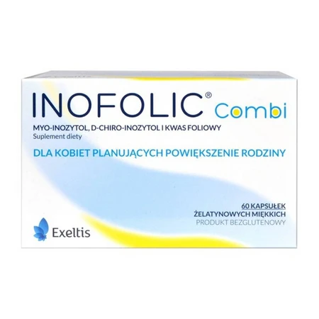 Інофолік Комбі Inofolic Combi Exeltis для жінок, які планують вагітність, 60 мікрокапсул: ціни та характеристики