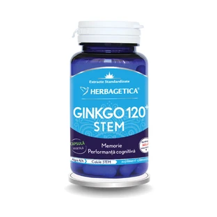 Гинкго 120 стеблей, 60 капсул, Herbagetica