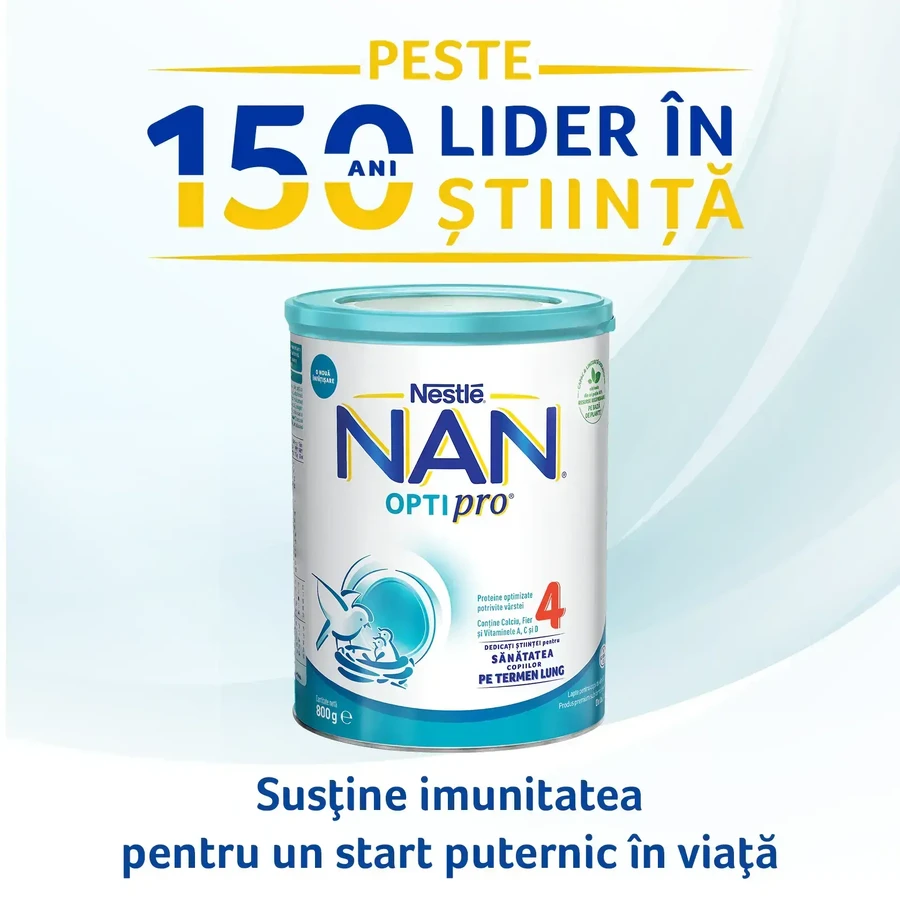 Молочна суміш преміум-класу Nan 4 Optipro, +2 роки, 800 г, Nestlé: ціни та характеристики
