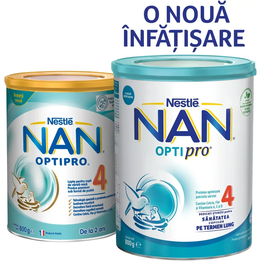 Молочна суміш преміум-класу Nan 4 Optipro, +2 роки, 800 г, Nestlé: ціни та характеристики