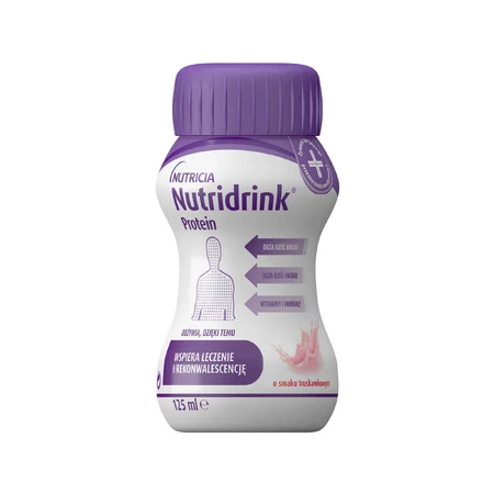 Протеїн Nutridrink зі смаком полуниці, 4 x 125 мл: ціни та характеристики