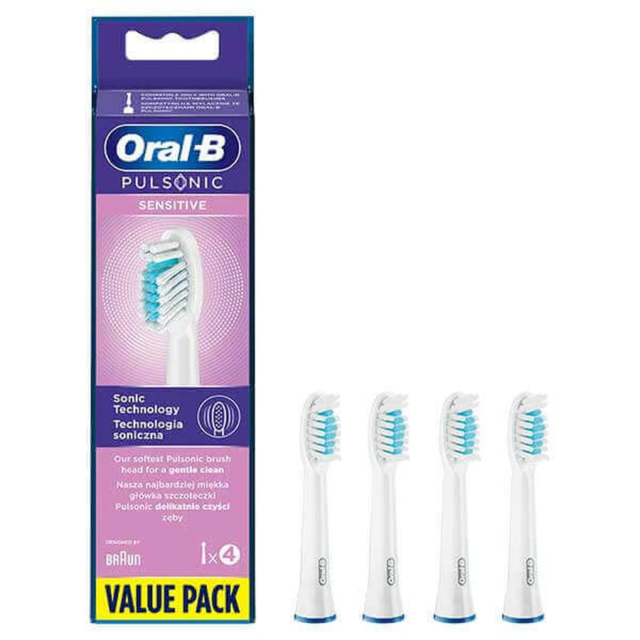 Oral-B, чутливі до ультразвуку, змінні насадки для щіток, 4 шт.: ціни та характеристики