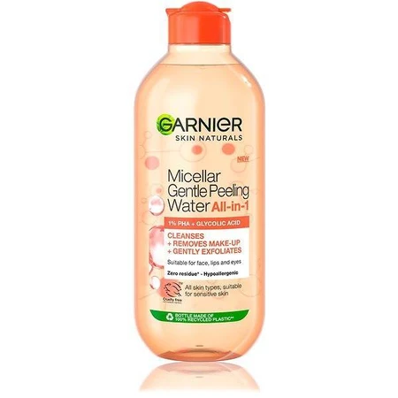 Garnier Мицеллярная вода с эффектом пилинга все-в-одном, 400 мл 1×400 мл, мицеллярная вода: цены и характеристики